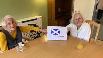 Lincolnshire care home Residents celebrate Burns Night